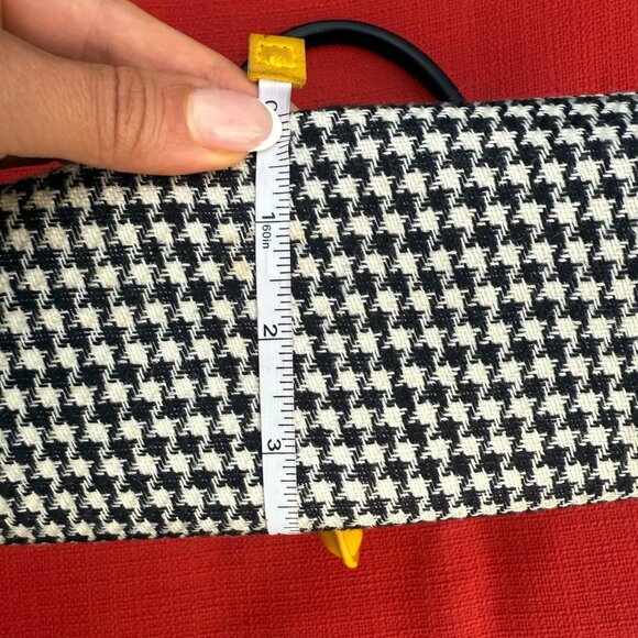 Rare Modella Houndstooth Lady Walking Dog Purse – Small Top Handle - Picture 8 of 9
